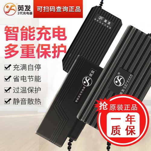 英发2代电动车电瓶充电器48v20ah60v20ah72v20ah通用出厂原装正品