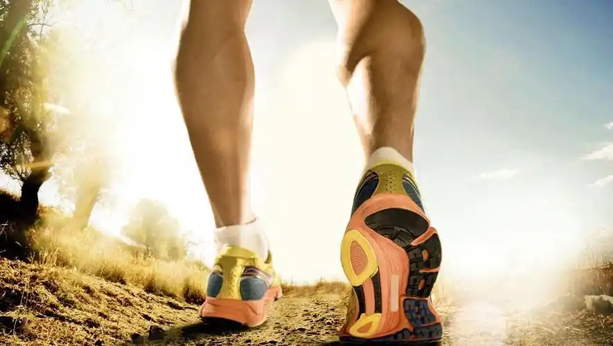 晃头,还需要保持抬头挺胸和摆臂;跑步腾空脚落地的时候需要脚跟先着地