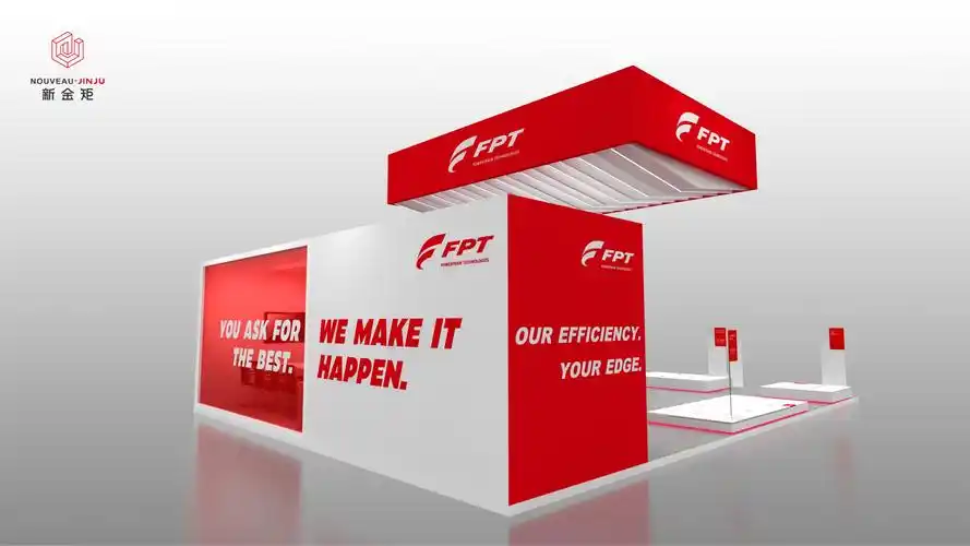 展位设计|层次分明的立体造型设计太有视觉冲击力