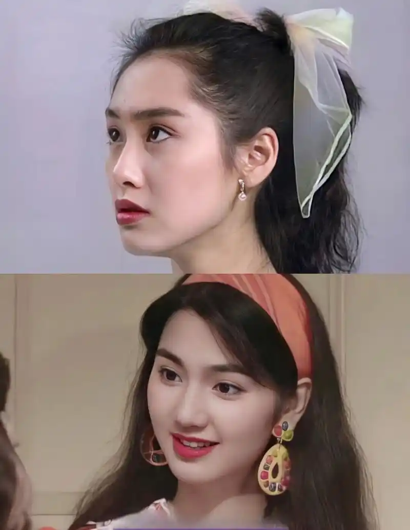 90年代港风女神的清甜系耳饰  港星里之所以盛产性感美人,是因为她们