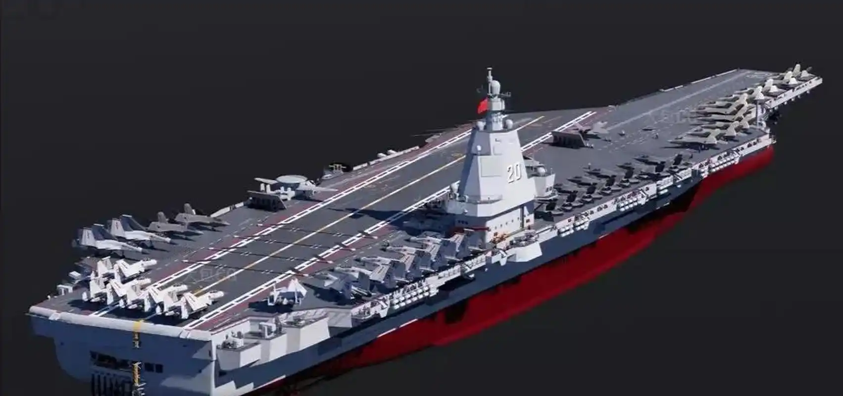 美:听说你们的20号航母已经设计完成了…… 中:嗯,差不多吧,都是按