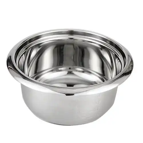 电饭煲全钢电饭锅不锈钢内胆蒸笼电饭锅老式家用电饭煲|6l不粘(6-8人)