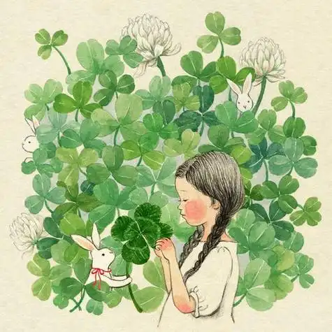 幸运草头像四叶草图片