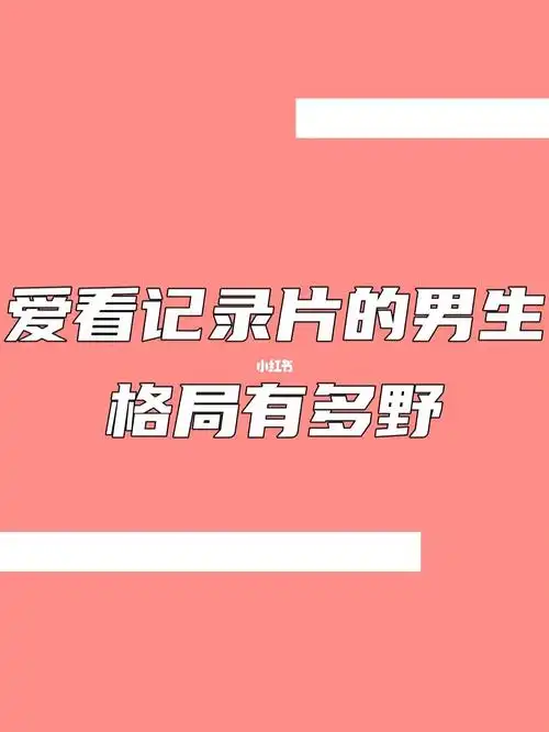 爱看纪录片的男生