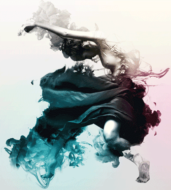 这个ps水墨gif特效动作送你_动态效果