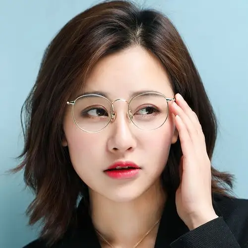近视眼镜框女韩版潮大脸复古超轻男女简约圆脸个性可配镜片有度数