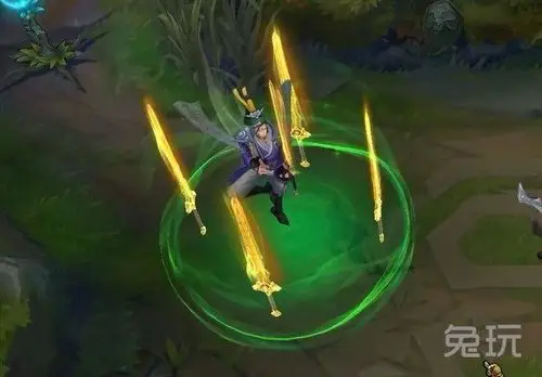 开启大招后身后的剑气也成为剑圣增加移速的象征,飘逸又洒脱.