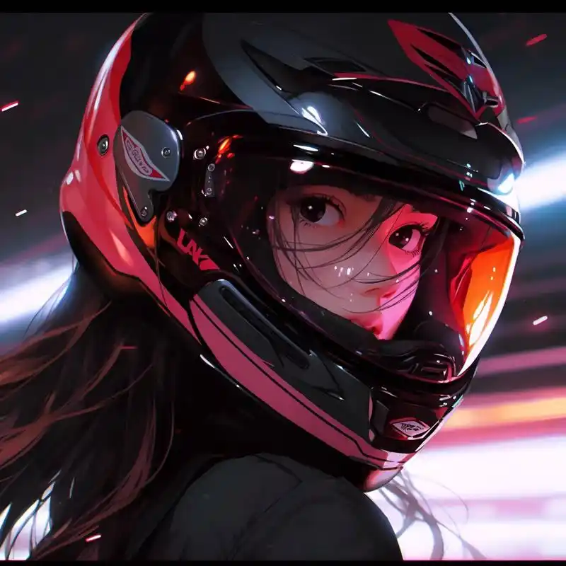 动漫女生帅气头像图片 酷酷的机车少女9815 3733323432