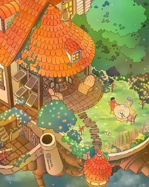 宫崎骏动漫插画