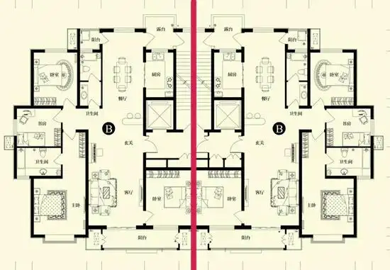 目前项目11#楼183㎡火爆在售,一梯两户,楼王户型,仅