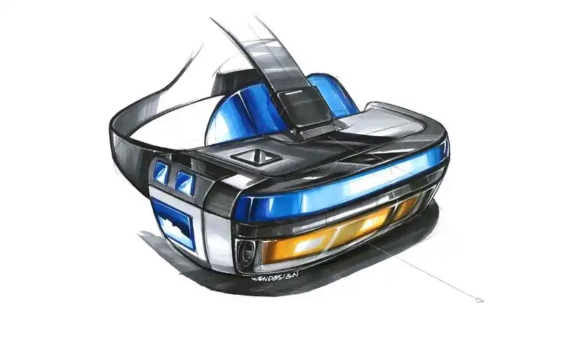 30天手绘挑战计划#——vr眼镜马克笔上色