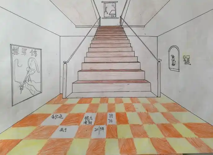 倾斜透视——楼梯(二)