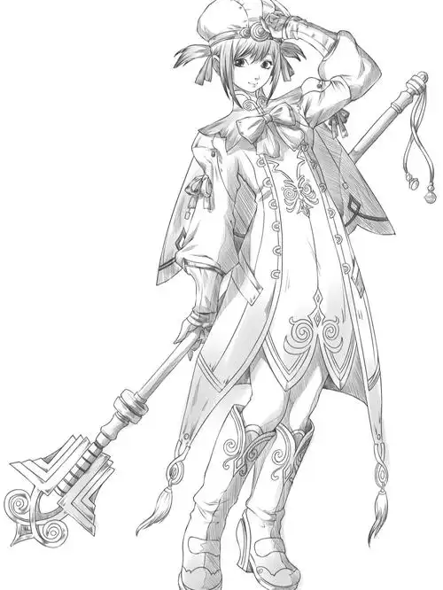 【素材】人物全身绘画线稿参考