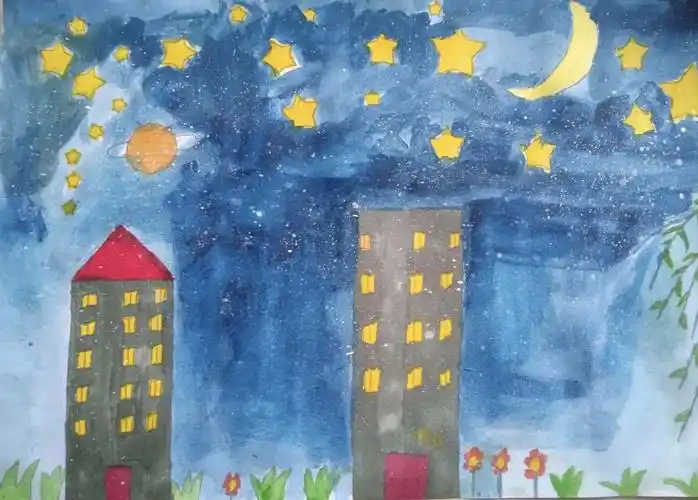 东康新教育学校— 三年级美术 《彩色的梦》课程作业展示