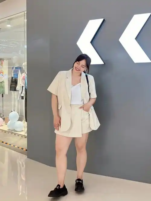 163150斤胖妹妹夏季打工人通勤套装