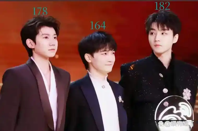 王俊凯182cm最高,王源178cm次之,周深164cm最矮