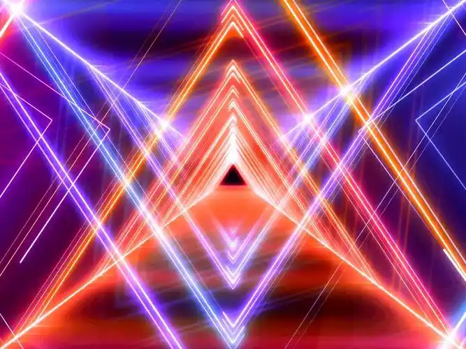 m857 4k画质霓虹灯光管线条动画炫酷走秀动感拉丁舞蹈爵士街舞背景