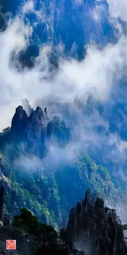 《祖国江山美如画》陈秉华摄 候德昌书