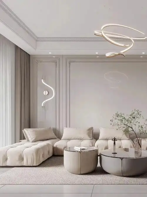 小轻奢小年轻的客厅装修风格