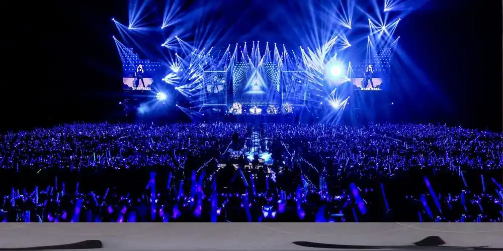 171024 张杰演唱会全景效果展示 动人蓝色星海不是说说而已