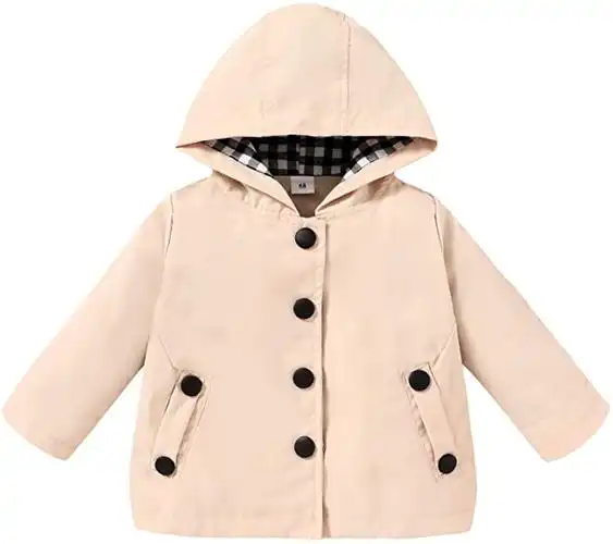 swnone 婴儿外套 2018 冬季儿童女婴斗篷纽扣夹克衣服婴儿外套衣服