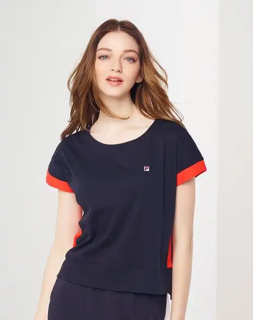 斐乐fila 女短袖t 简约优雅