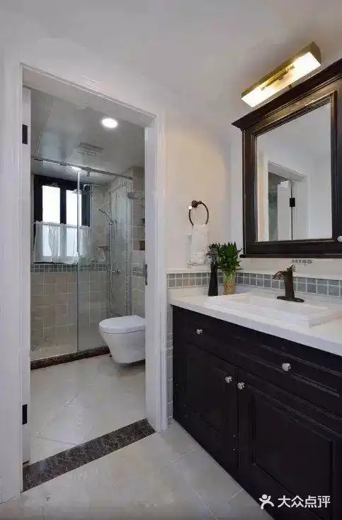 小户型卫生间,干湿分离该这么装,漂亮实用,3㎡秒变8㎡!