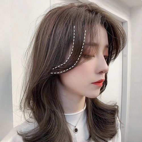 八字刘海假发女网红中分空气法式自然抖音两侧发际线贴片斜假发片