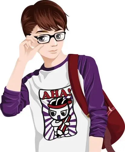 给杂志社配的封面人物插图