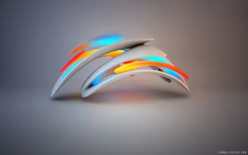 黄蓝橙色3d背景壁纸,高清图片,壁纸,创意设计-桌面城市