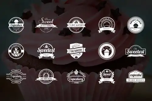 15款面包蛋糕烘焙品牌商标logo设计模板