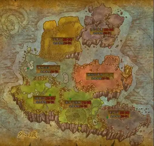 魔兽世界90地图等级区域是什么各资料片地图等级区域一览