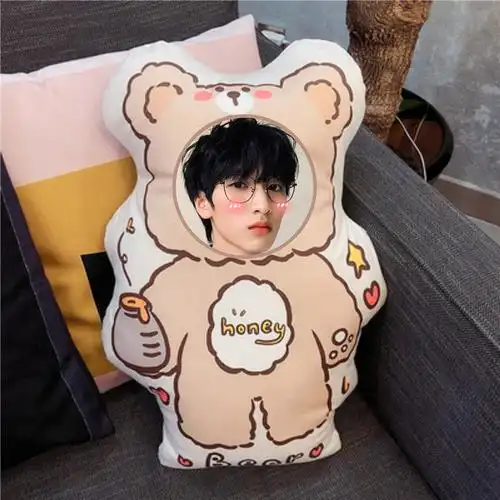 严浩翔抱枕严浩翔人形抱枕图片diy异形靠垫枕头q版可爱公仔真人毛绒