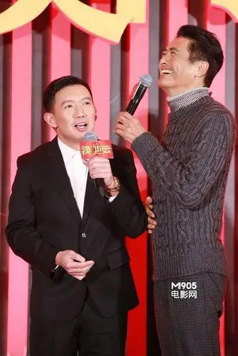 在京首映,导演王晶,监制刘伟强携主演周润发,谢霆锋,杜汶泽,高虎,童菲