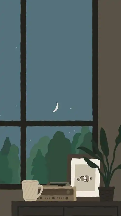 森系插画小清新手机壁纸