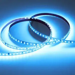led灯带条220v贴片自粘超薄高亮防水led灯条展柜线型灯条冰蓝色