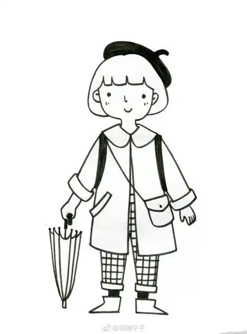 女孩简笔画简笔画可爱 简笔画可爱小人就分享到这里希望帮你今日份