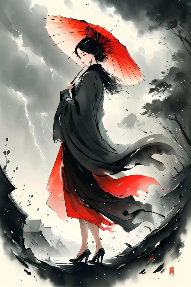 风雨人生,自己撑伞. #古风 #二次元 #动漫 #逍客上新 - 抖音