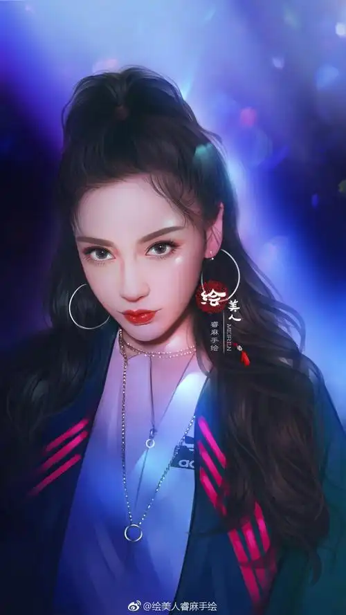 绘美人睿麻手绘 angelababy - 堆糖,美图壁纸兴趣社区