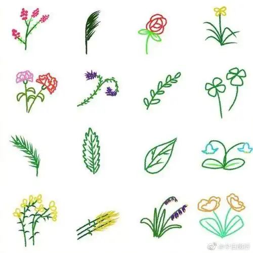 做不到绘图员那样的,可以画简笔画~植物简笔画手帐素材,有喜欢做手账