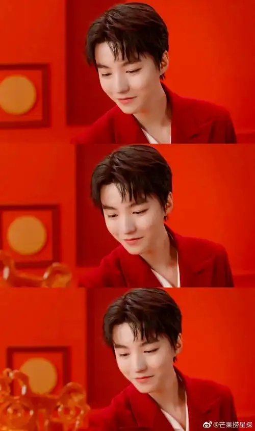 王俊凯 | cl中国新年大片 红西装 红场景,新年氛围感太强了