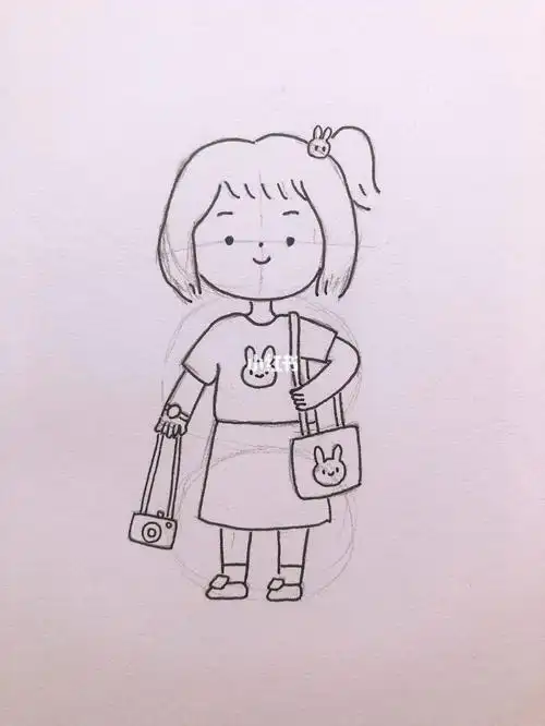 女学生简笔画女学生简笔画全身画
