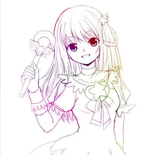 巴啦啦魔仙小蓝简笔画