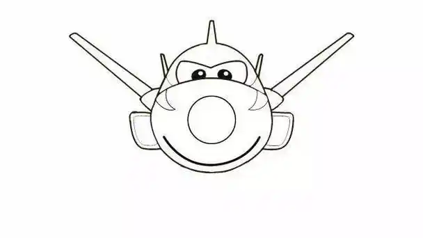 乐迪的飞机的简笔画