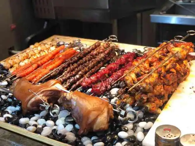 汉金城海鲜烤肉自助百汇(开发区万达店)-"种类丰富,自助可以按照自己