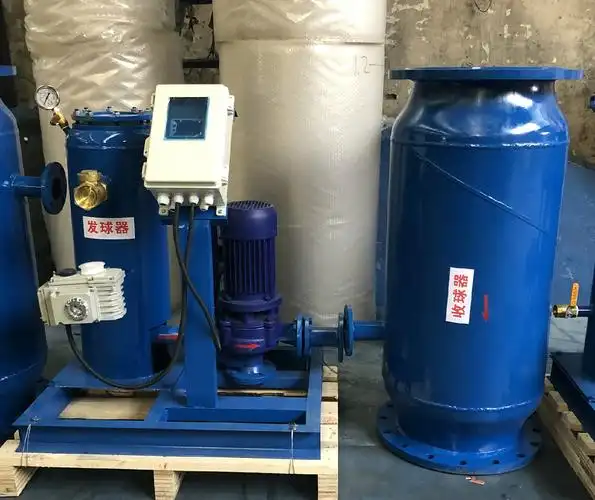 冷凝器胶球在线自动清洗装置 胶球自动在线清洗冷凝铜管清洗 dn200