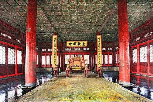故宫中和殿内景横幅