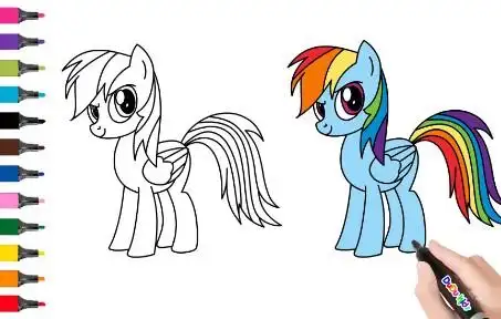 怎样画小马宝莉简笔画云宝绘画一步一步少儿美术教程