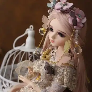 sdjd娃娃关节仿真洋娃娃换装公主新年礼物 卡瑞娜-6号 60cm 改妆版