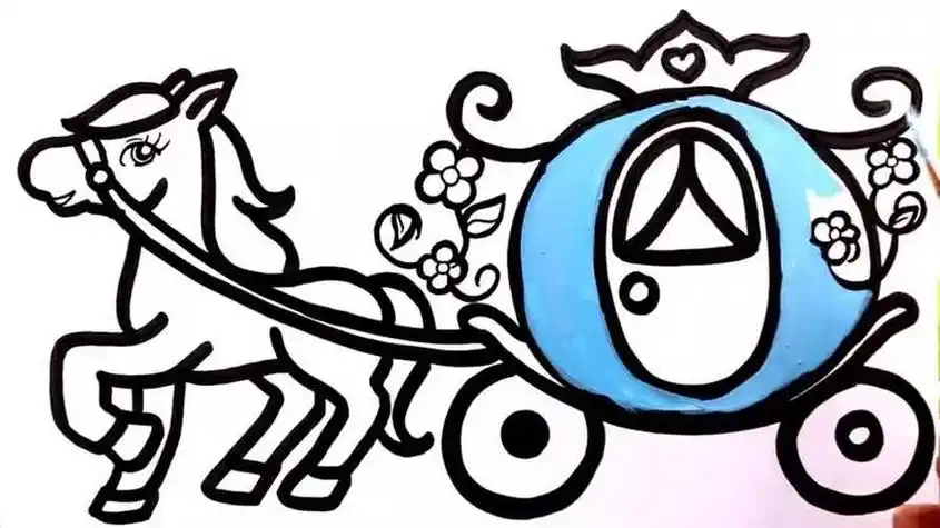 皇家马车简单的简笔画